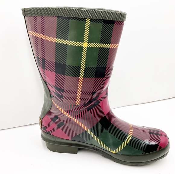 ☔️{L.L.Bean} Tartan Short Wellie Boots - Picture 4 of 16